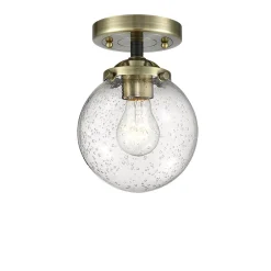 Mod Mix Seeded Globe Semi-Flush Ceiling Light - Small