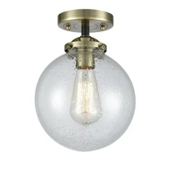 Mod Mix Seeded Globe Semi-Flush Ceiling Light - Large