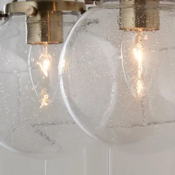 Mod Mix Seeded Globe Vanity Light - 2 light