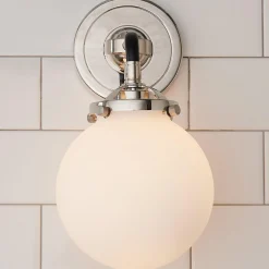 Mod Mix White Globe Sconce