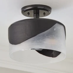 Molten Midnight Semi-Flush Ceiling Light