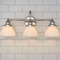 Montpelier Vanity Light - 3 Light - Milk