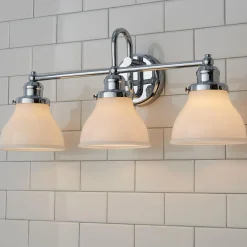 Montpelier Vanity Light - 3 Light - Milk