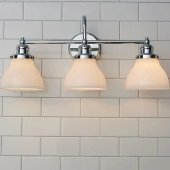 Montpelier Vanity Light - 3 Light - Milk