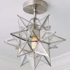 Moravian Star Semi-Flush Ceiling Light