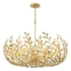 Olive Leaf Blooming Chandelier - 12 Light