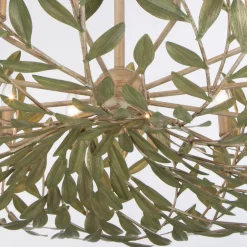 Olive Leaf Blooming Chandelier - 12 Light