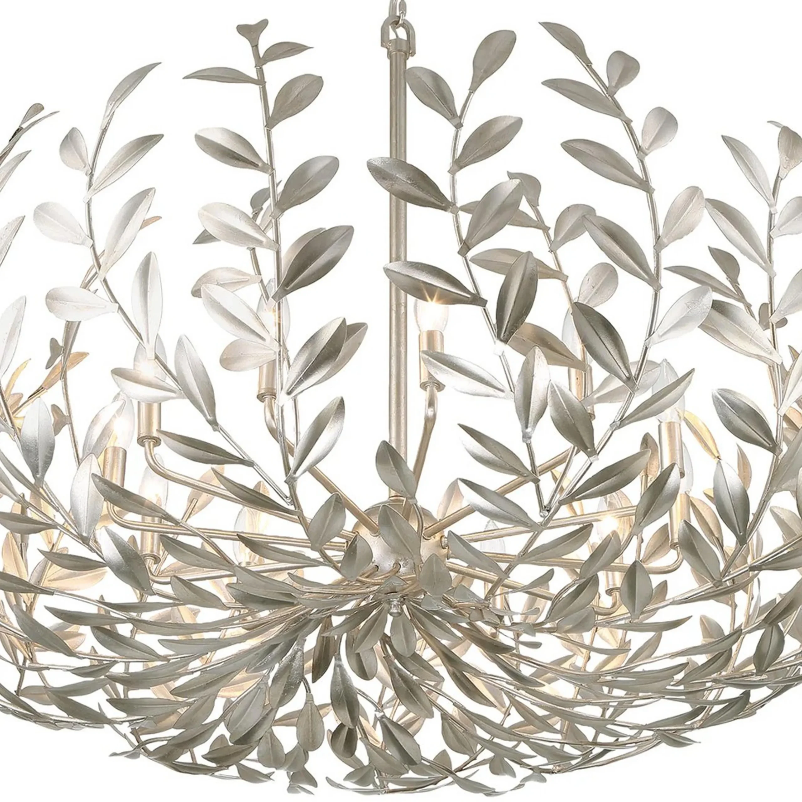 Olive Leaf Blooming Chandelier - 12 Light