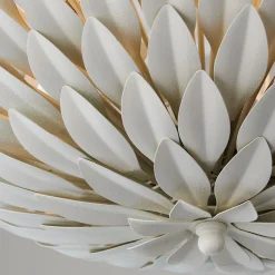 Olive Leaf Convertible Chandelier - 6 Light