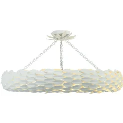 Olive Leaf Convertible Halo Chandelier - 34