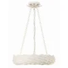 Olive Leaf Convertible Halo Chandelier - 18"