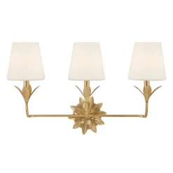 Olive Leaf Petal Vanity Light - 3 Light