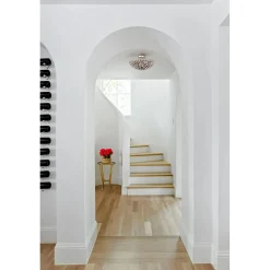 Olive Leaf Semi-Flush Ceiling Light - 4 Light