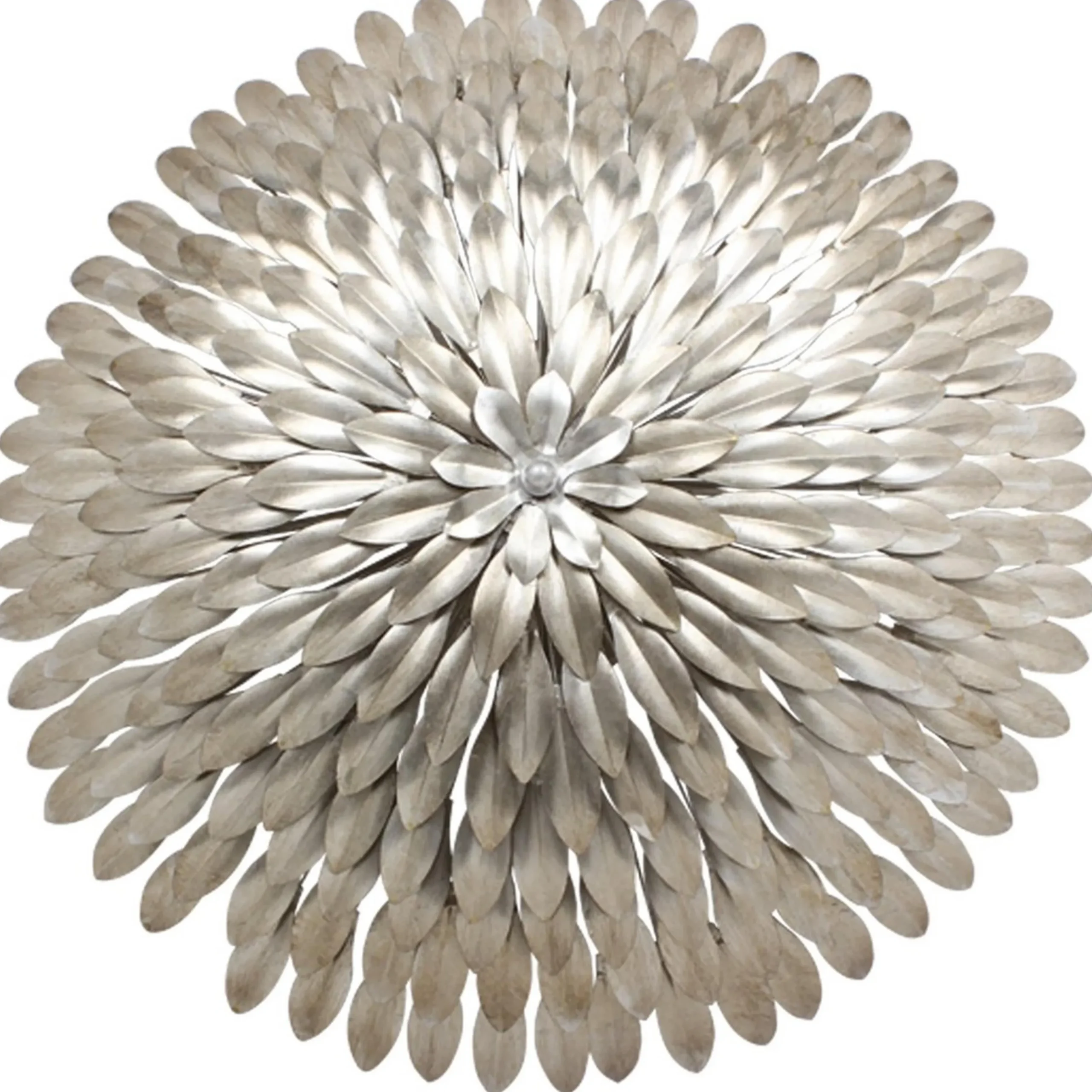 Olive Leaf Semi-Flush Ceiling Light - 6 Light
