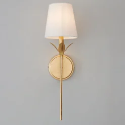 Olive Leaf Stem Sconce - 1 Light