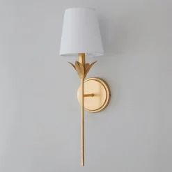Olive Leaf Stem Sconce - 1 Light