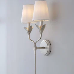 Olive Leaf Stem Sconce - 2 Light