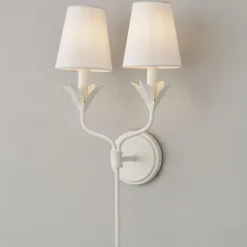 Olive Leaf Stem Sconce - 2 Light