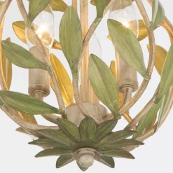 Olive Leaf Vine Lantern - 3 Light