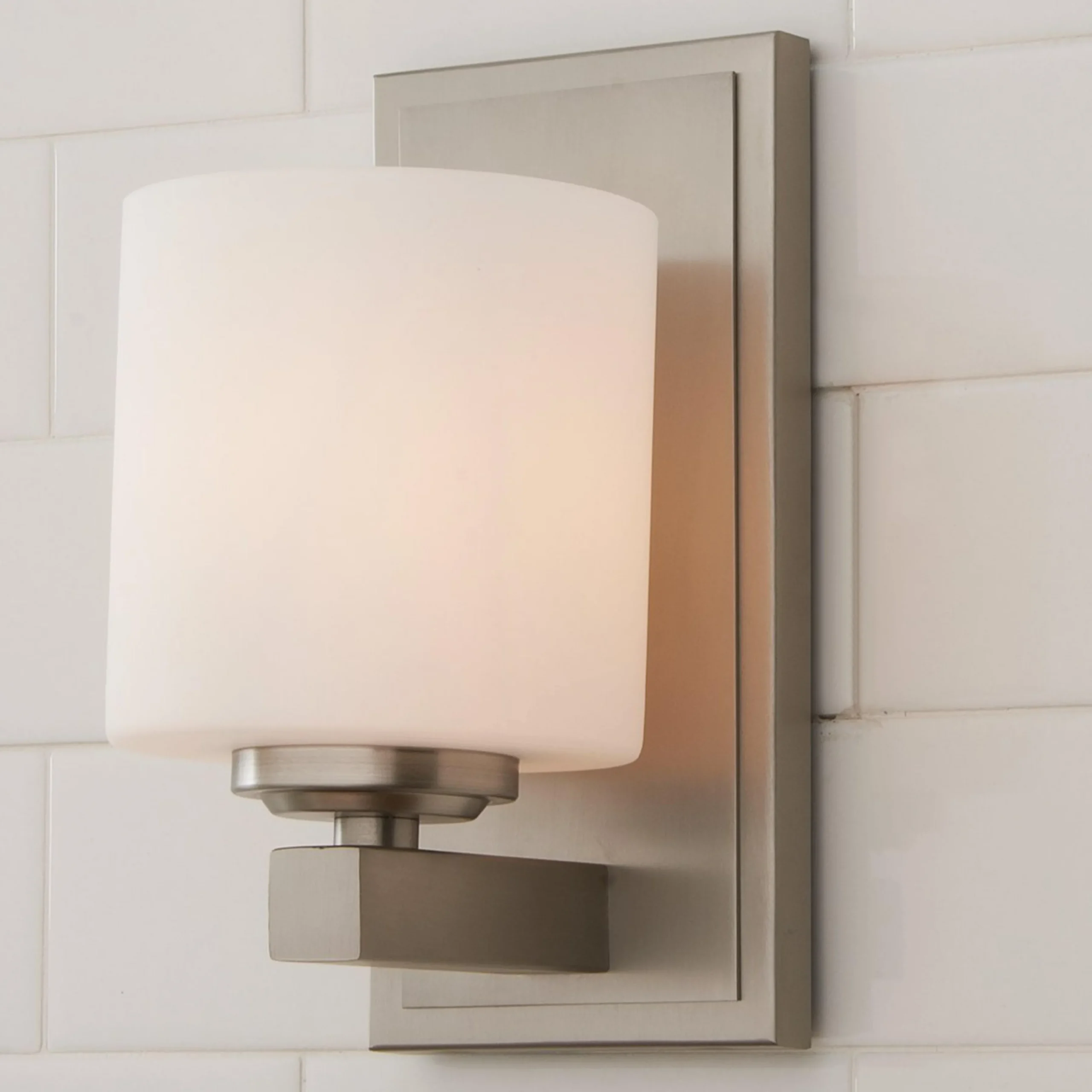 Opal Barrel Bath Sconce