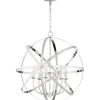 Orbit Globe Chandelier - 6 Light