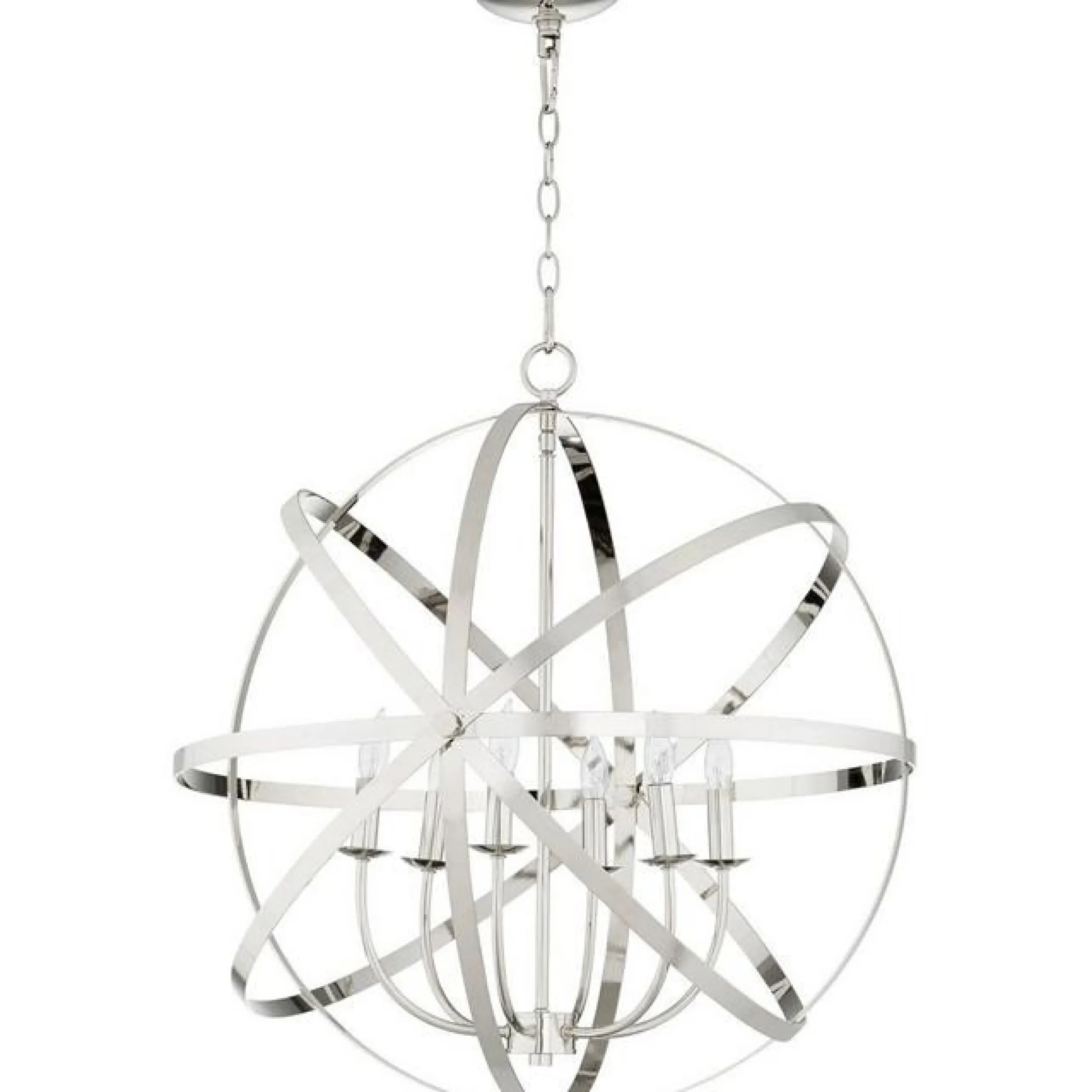 Orbit Globe Chandelier - 6 Light