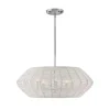 Organic Modern Rattan Chandelier - 5 Light