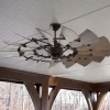 60" Outdoor Rustic Windmill Ceiling Fan