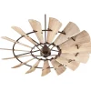 72" Outdoor Rustic Windmill Ceiling Fan