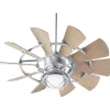 44" Outdoor Rustic Windmill Ceiling Fan