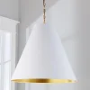 Oversized Cone Paper Shade Pendant
