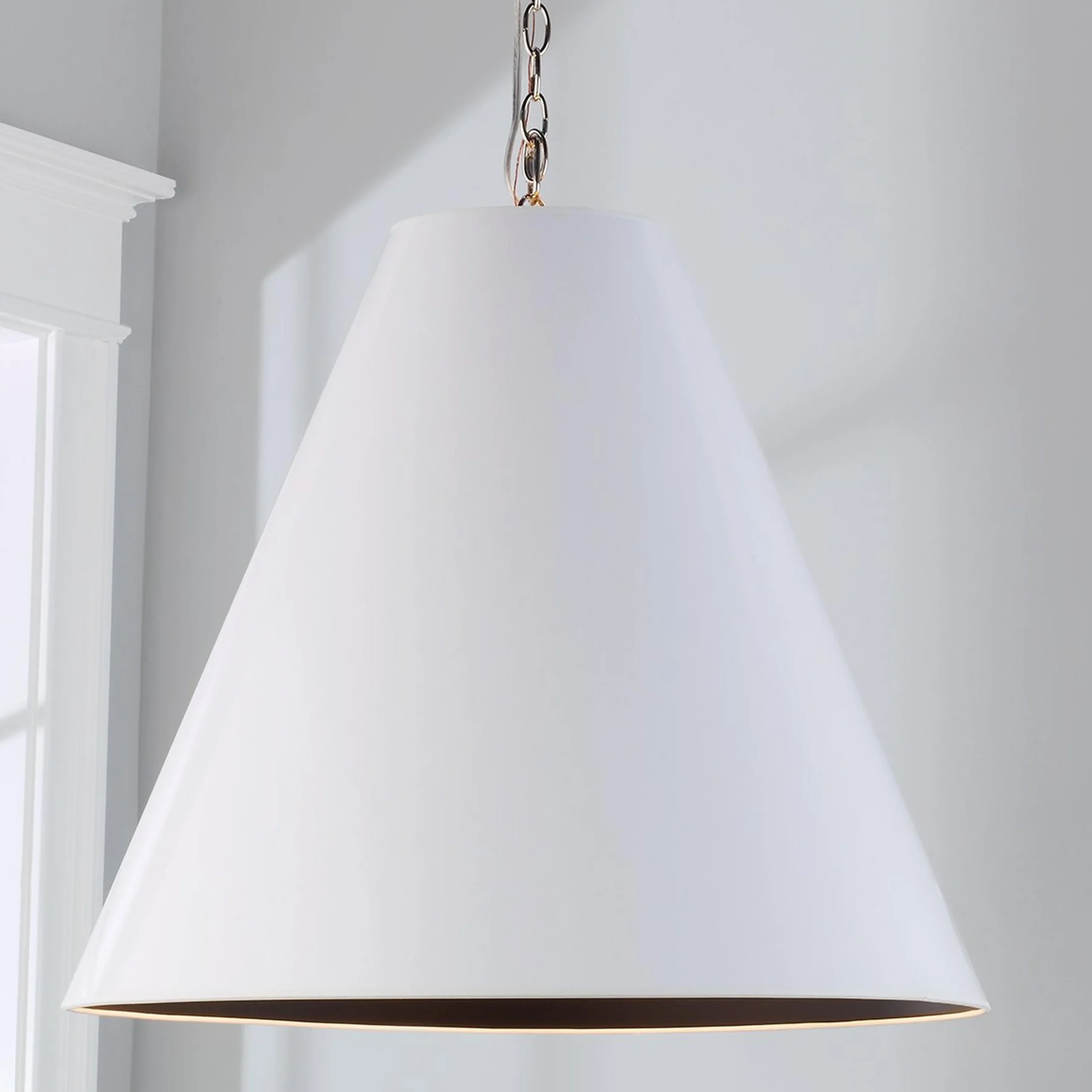 Oversized Cone Paper Shade Pendant