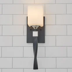 Pedestal Twist Bath Sconce
