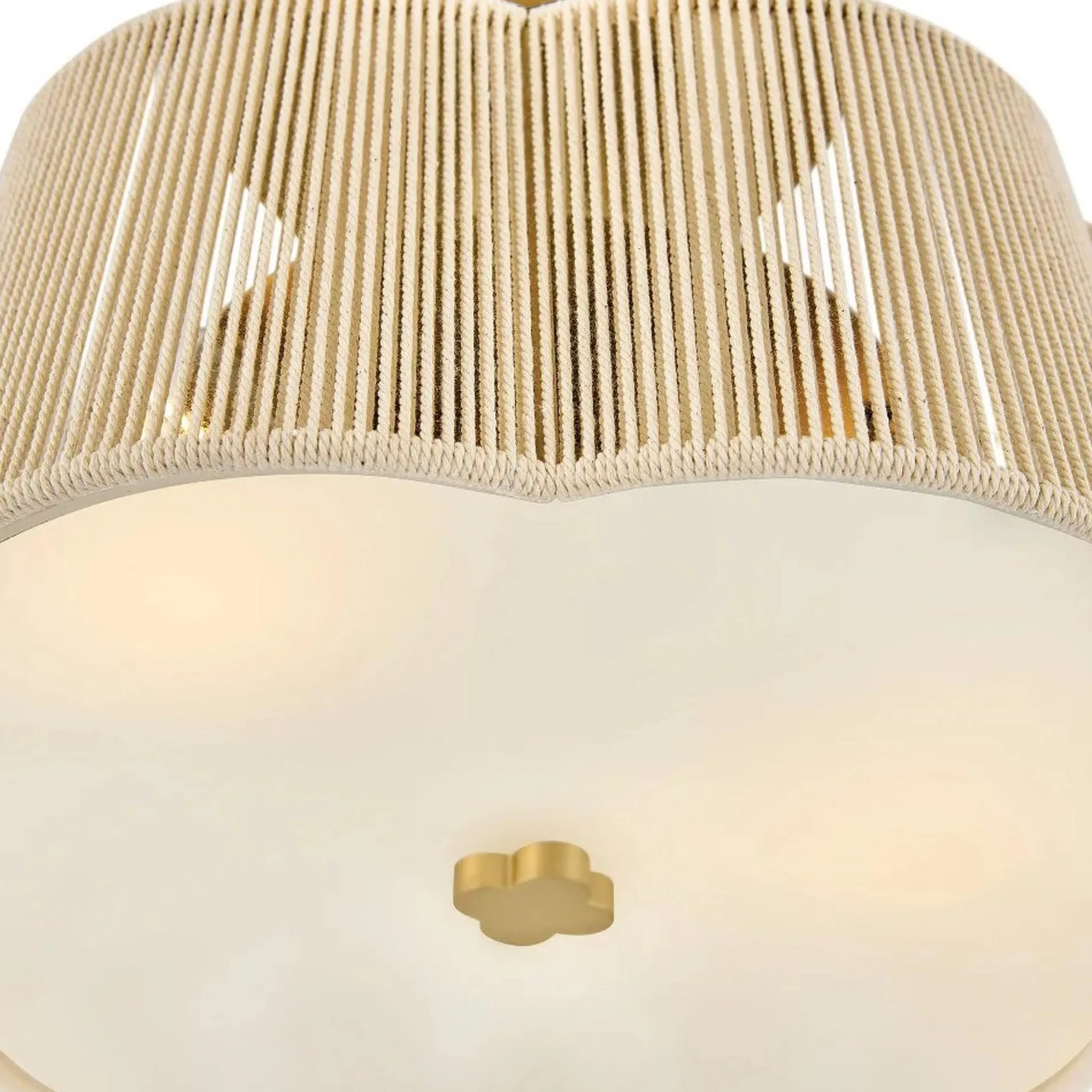 Petronia Hand-Wrapped Ceiling Light - 14"