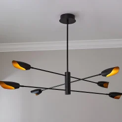 Pivoting Petal Three-Tier Chandelier