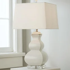 Porcelain Square Gourd Table Lamp