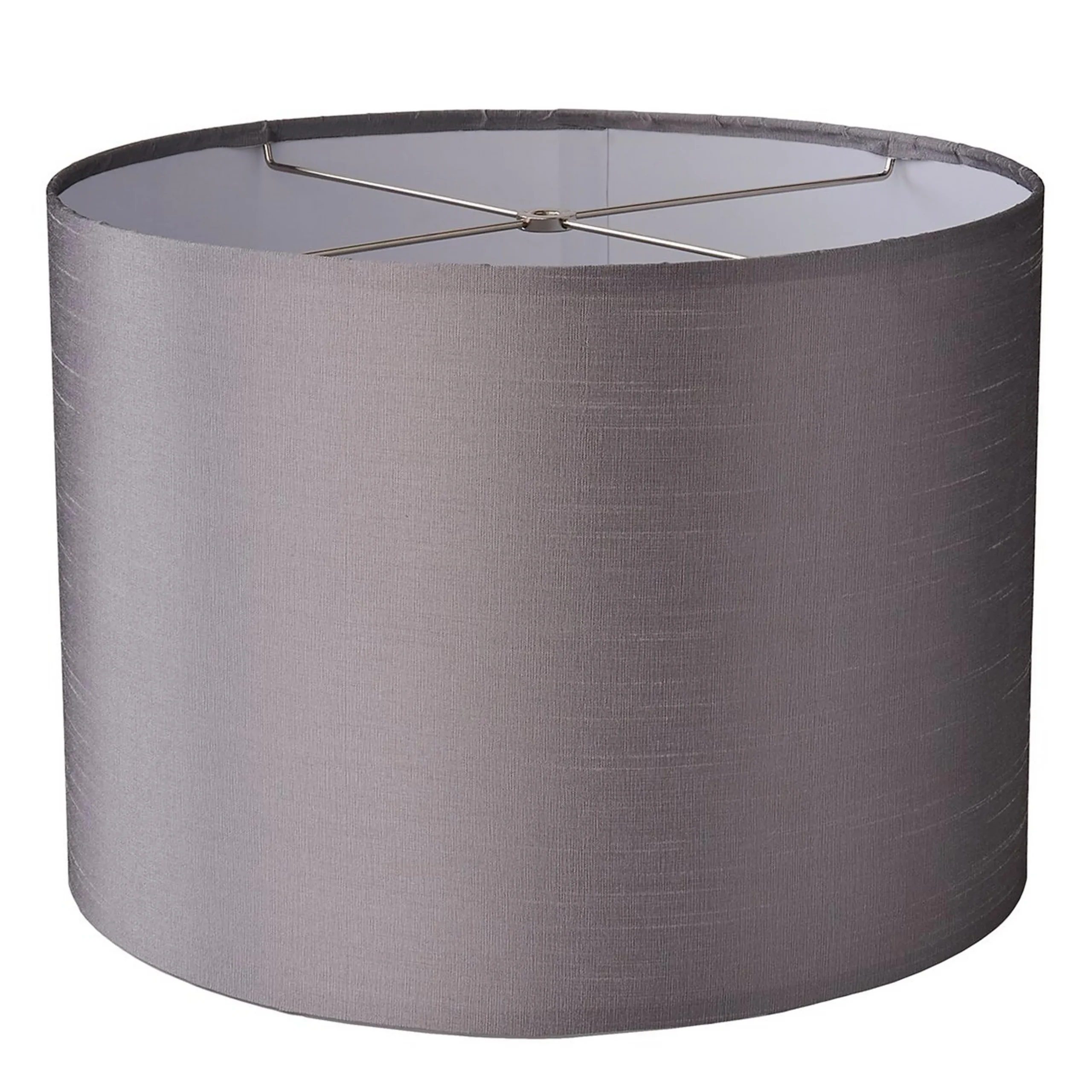 16" Precious Metals in Dupioni Drum Shade