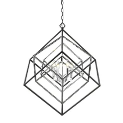 Prismatic Cubed Chandelier - 4 Light