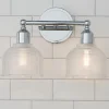 Prismatic Glass Vanity Light - 2 Light