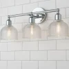 Prismatic Glass Vanity Light - 3 Light
