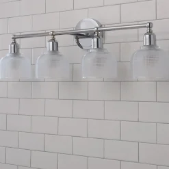 Prismatic Glass Vanity Light - 4 Light