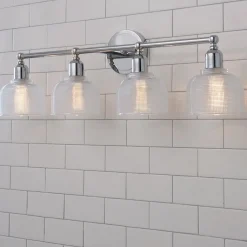 Prismatic Glass Vanity Light - 4 Light