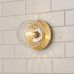 Quinn Bath Sconce - Clear Glass