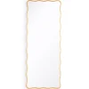 Rectangular Gilded Scallop Mirror - Tall