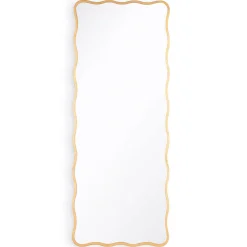 Rectangular Gilded Scallop Mirror - Tall