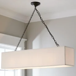 Rectangular Shade Island Chandelier