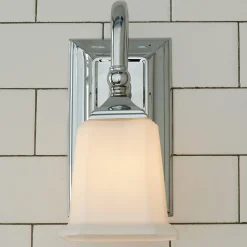 Refined Classic Sconce - Opal Glass