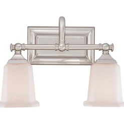 Refined Classic Vanity Light - 2 Light - Opal Glass