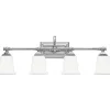 Refined Classic Vanity Light - 4 Light - Opal Glass