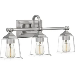 Refined Classic Vanity Light - 3 Light - Clear Glass